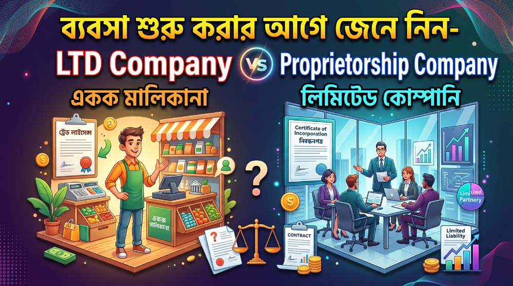 লিমিটেড কম্পানি VS একক মালিকানা